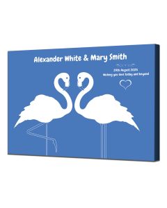 Personalised canvas wedding gift