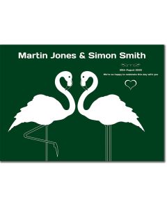 Bird art personalised wedding gifts